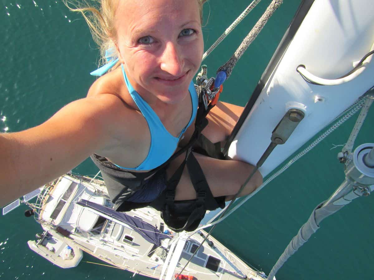 Hoch hinaus im Mast der Albatross - Fiji - SavuSavu